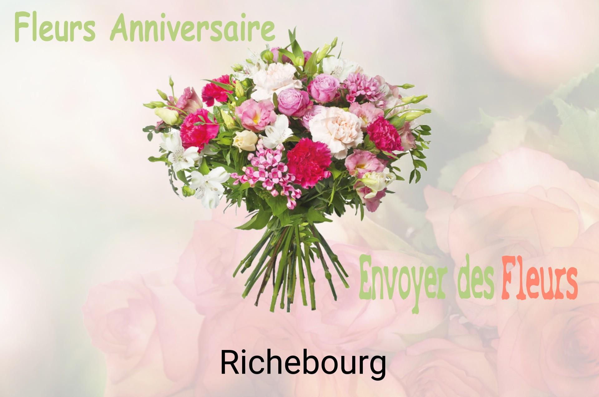 Bouquet de fleurs d’anniversaire livré à Richebourg